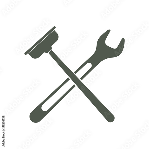 Plumbing work symbol icon
