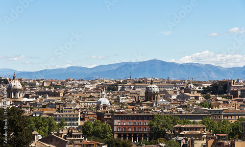 Rome, Italy -  Panorama of Rome from the Janiculum hill
