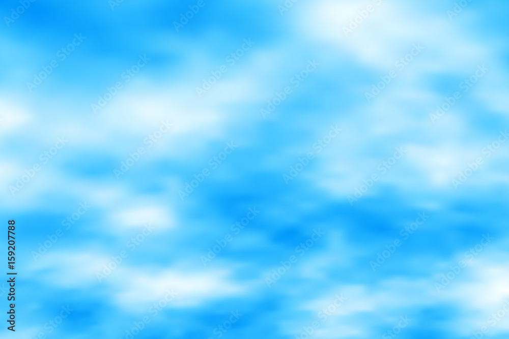 Cloud blue skies, vector background