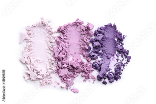 Photographie Makeup eyeshadow isolated on white background