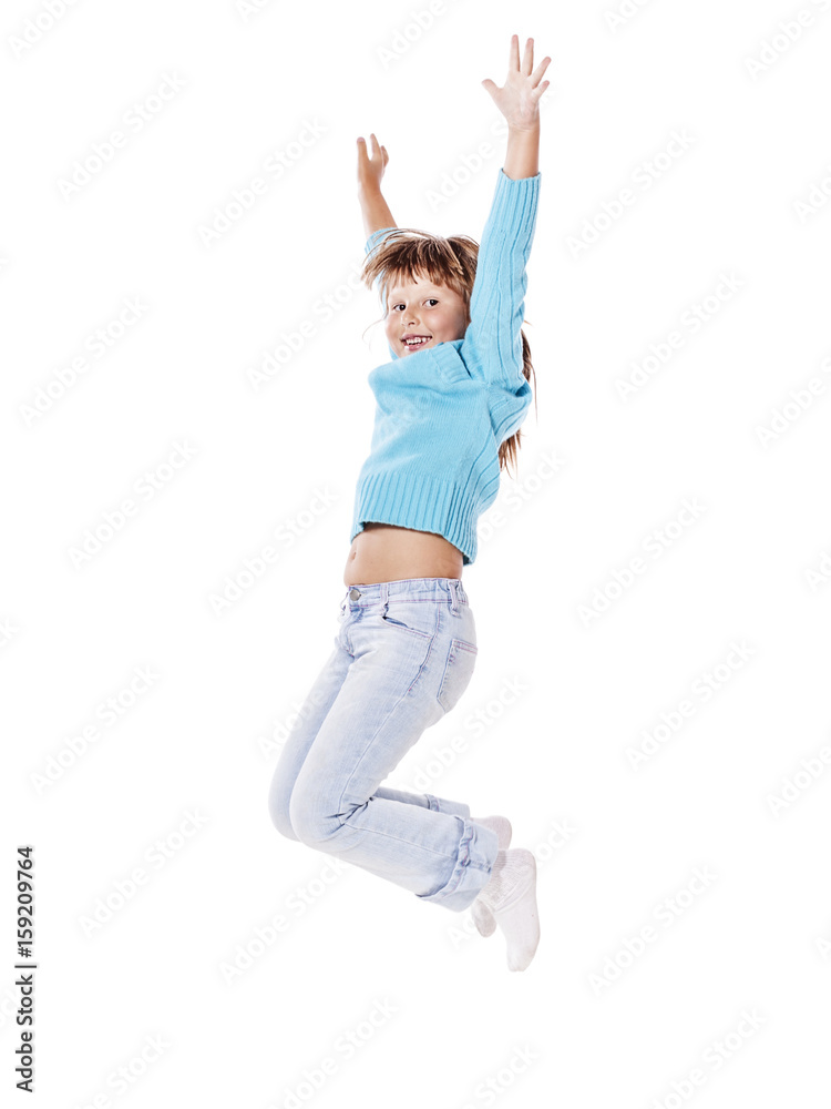 Happy Jumping girl