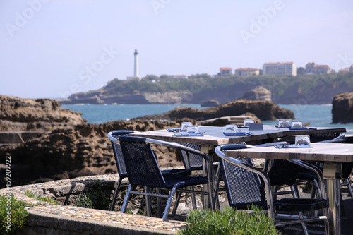 restaurant at fish port biarritz