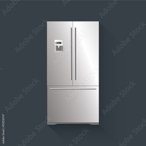 Modern fridge icon. 