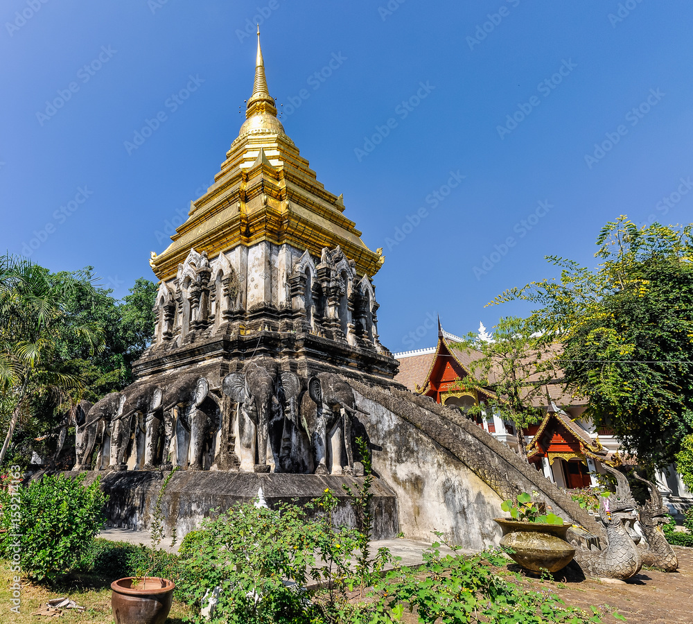 Fototapeta premium Wat Chiang Man in Chiang Mai, Thailand