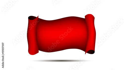 Banner red ribbon