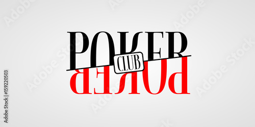 Poker vector logo, symbol