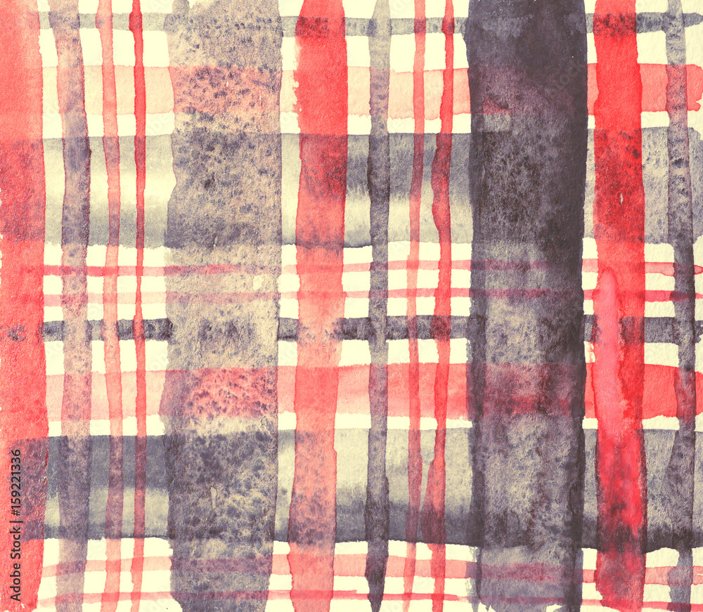 Watercolor checkered background Watercolor checkered background