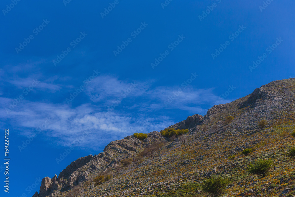 Lovely Mountains of Sicily. Late Spring early Summer Landscape in the Madonie hills of the island