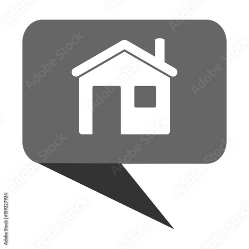House modern design vector bubble web icon on white background.