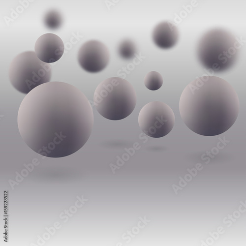 Abstract molecules. Atoms. Medical background for banner or flyer. Graphic illustration for your design. Geometrical background. 3D effect