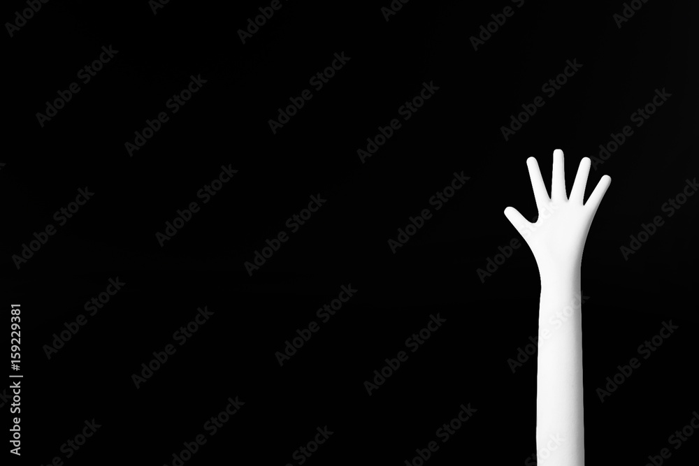 The Colour hands up image closeup The Colour hands up image closeup