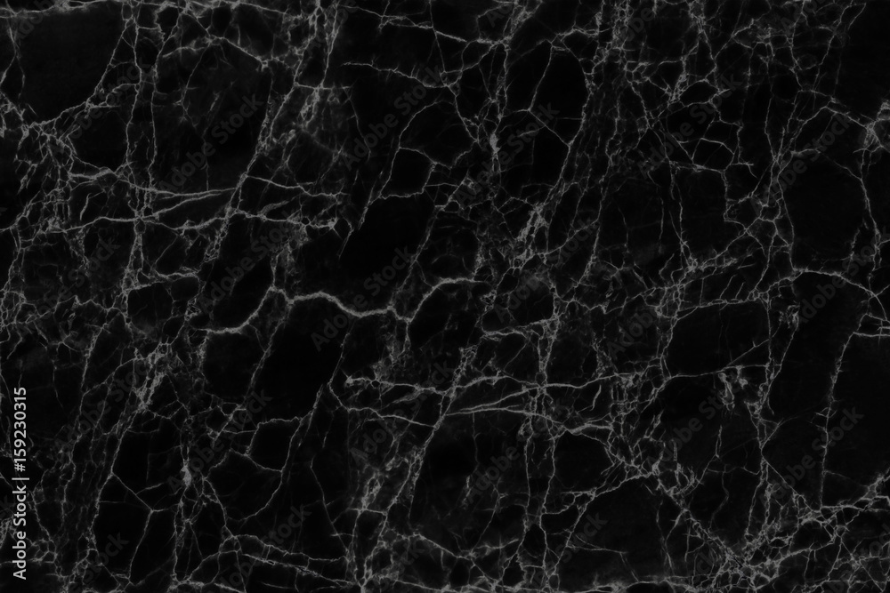 Black marble texture and background for design pattern artwork.