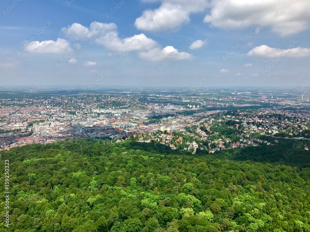 View of the city of Stuttgart, Germany