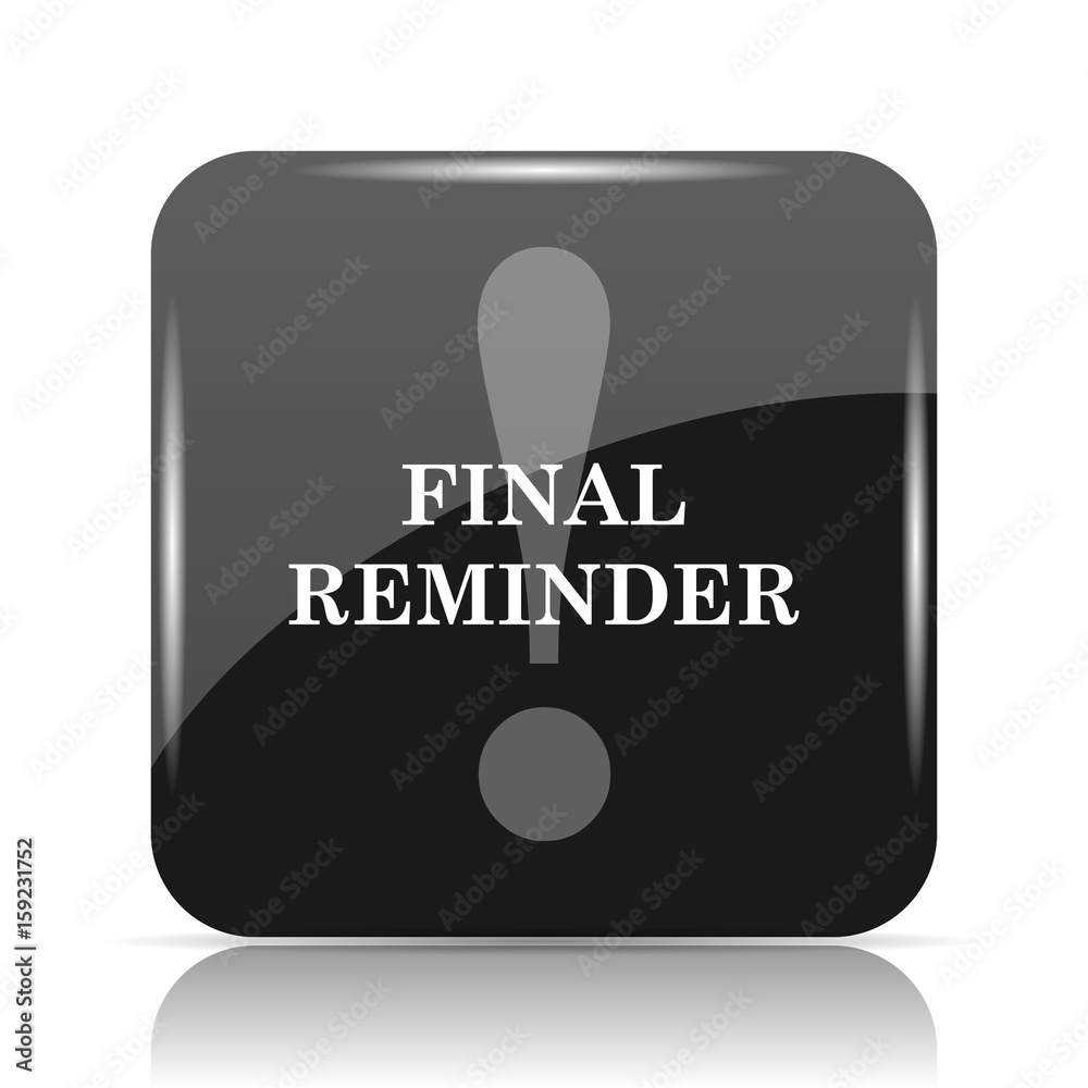 Final reminder icon Final reminder icon