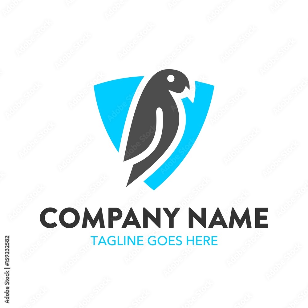 Obraz premium Unique Parrot Logo Template