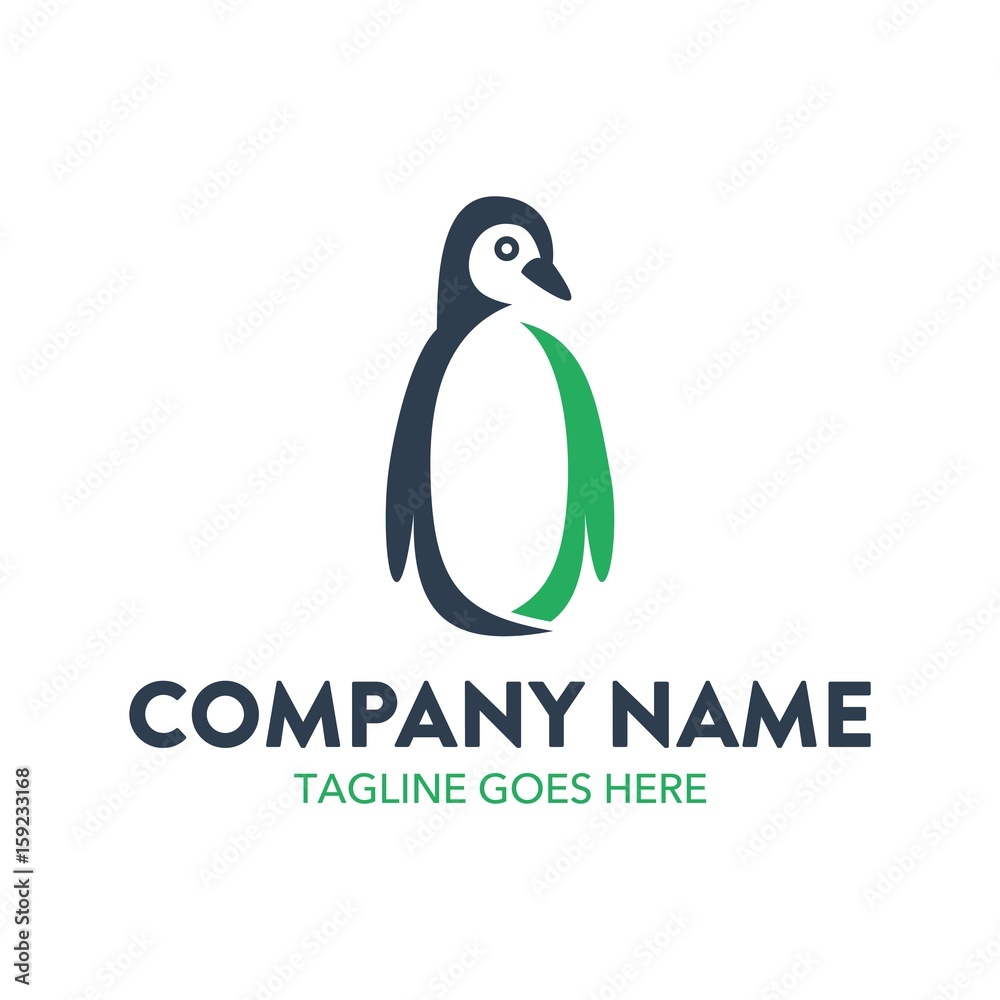 Obraz premium Unique Penguin Logo 