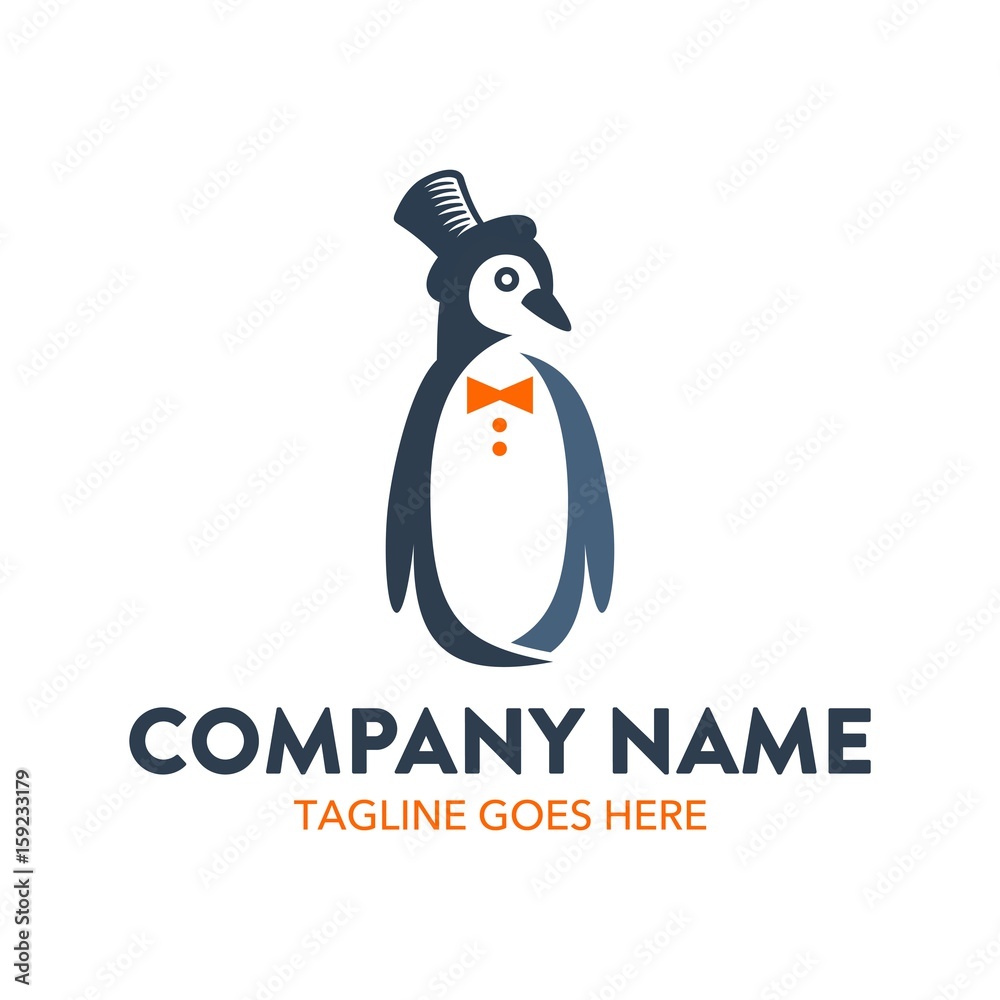 Obraz premium Unique Penguin Logo 
