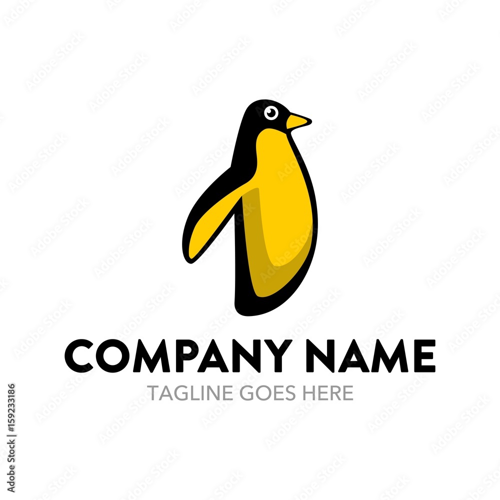 Obraz premium Unique Penguin Logo 