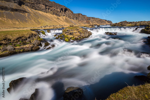 Roadside rapids near Foss a Sidu, Iceland