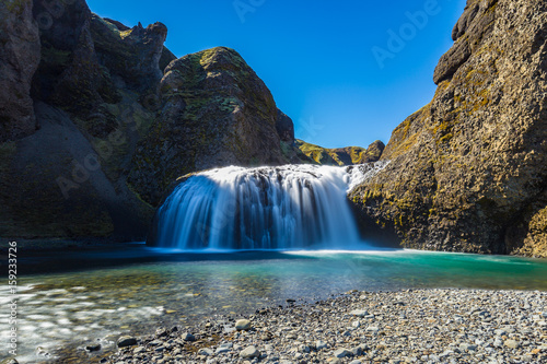 Stjornarfoss waterfall in Southern Iceland © beketoff