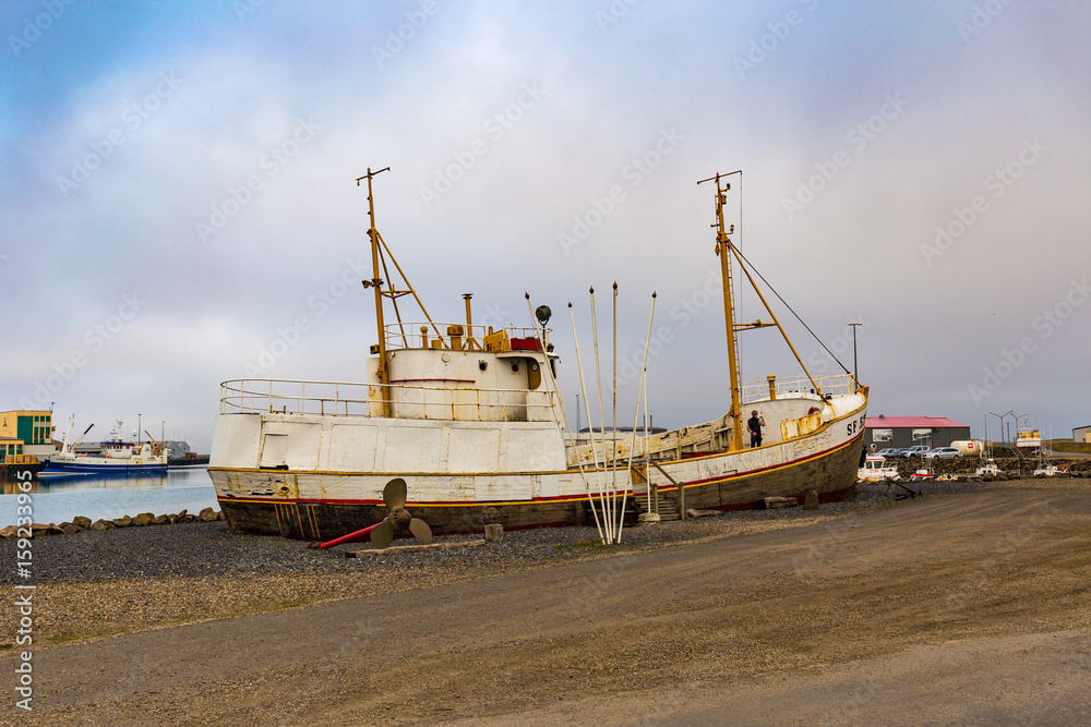 Fishing boats in Hofn harbour, Iceland