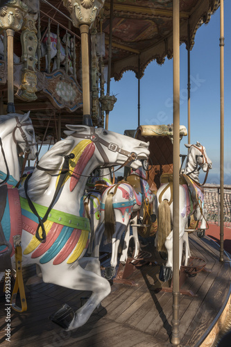 Vintage carousel in Barcelona