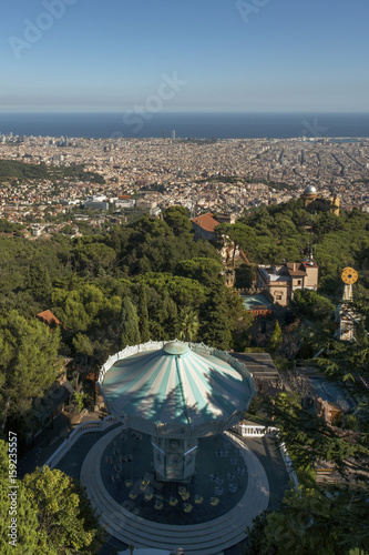 Cityscape of Barcelona as seen from Tibidabo