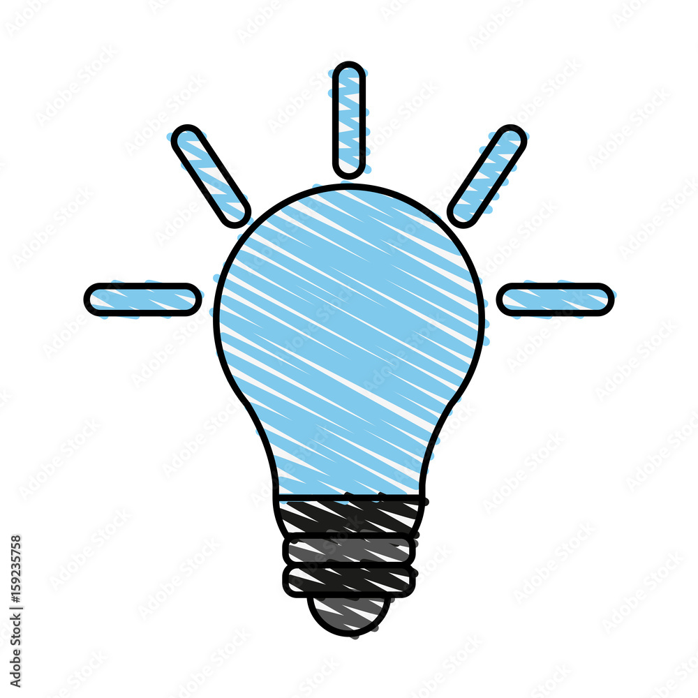 Fototapeta premium bulb illustration cartoon icon vector design graphic