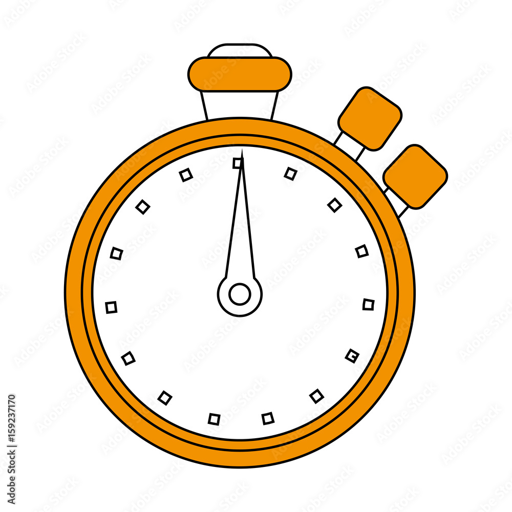 Obraz premium chronometer flat illustration icon vector design graphic
