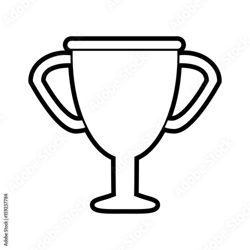trophy silhouette illustration icon vector design graphic