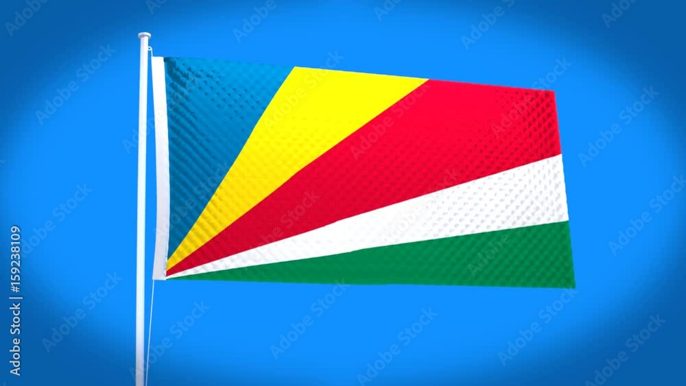the national flag of Seychelles the national flag of Seychelles