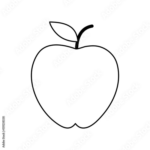 apple fruit sweet illlustration icon vector design graphic flat