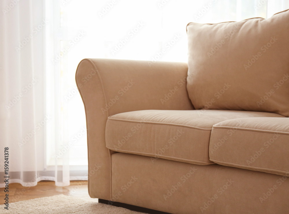 Sofa in living room, closeup Sofa in living room, closeup