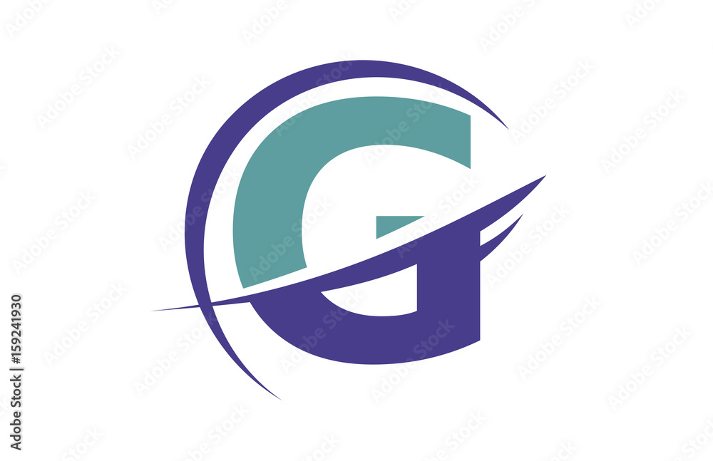 G Global Swoosh Letter Logo G Global Swoosh Letter Logo