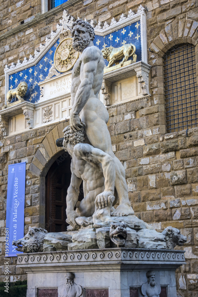 Statue of Hercules and Cacus in front of the Palazzo Vecchio