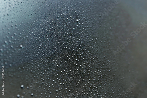 Drops on tinted window as a background