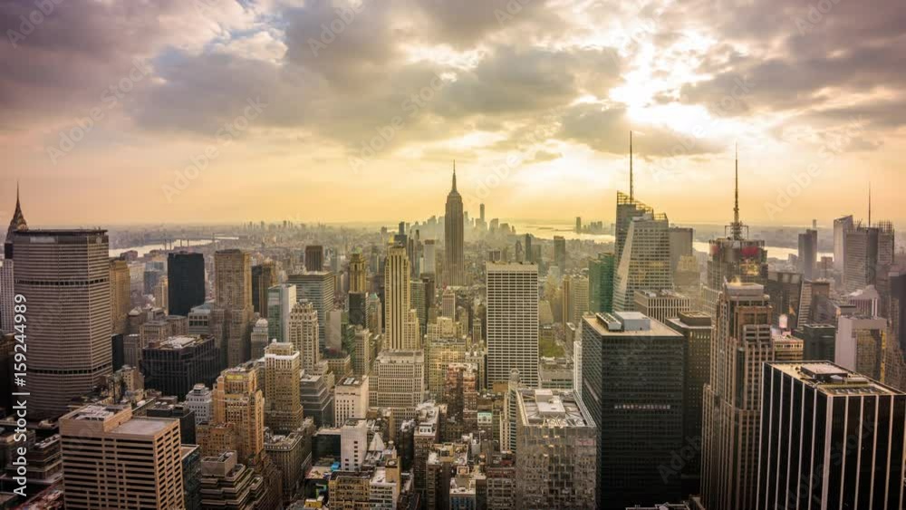 New York City, USA Skyline Time Lapse.