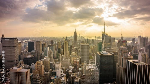 New York City, USA Skyline Time Lapse. photo