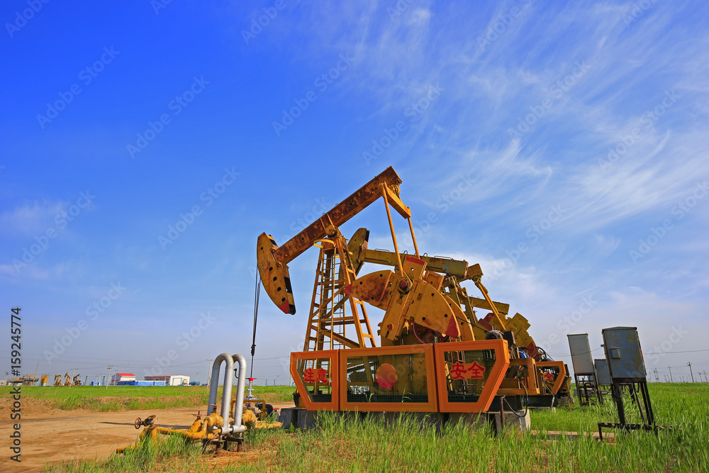 The oil pump, industrial equipment The oil pump, industrial equipment