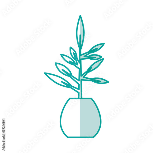 office plant isolated icon vector illustration design