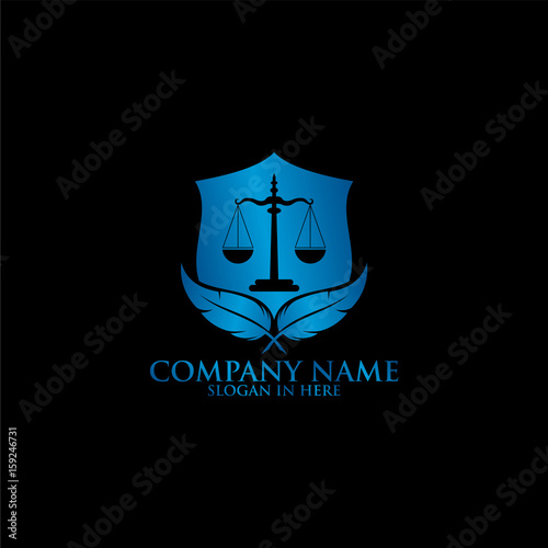 Law Logo Template Design 