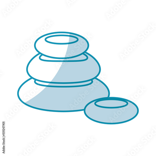 stones pile spa icon vector illustration design