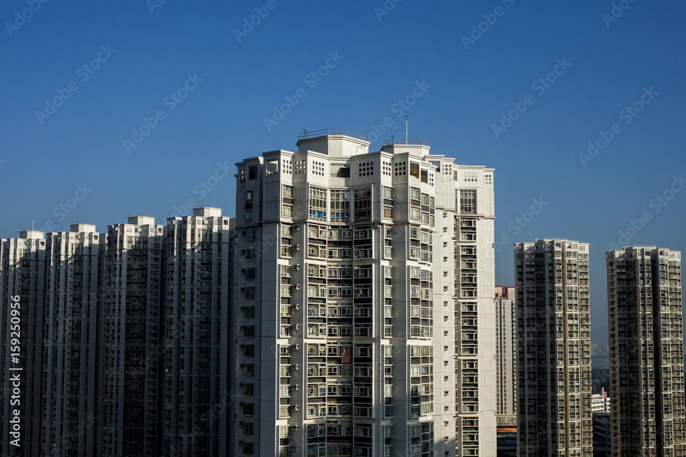 High rise public housing estate in Hong Kong