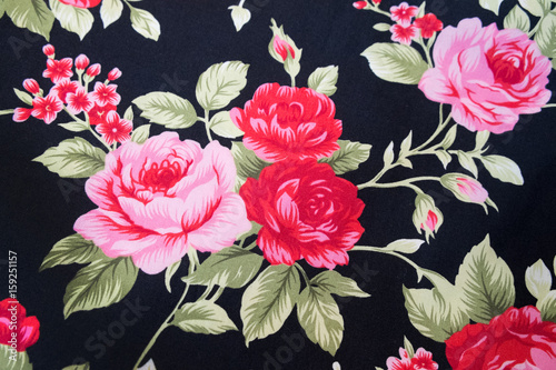 Vintage floral fabric