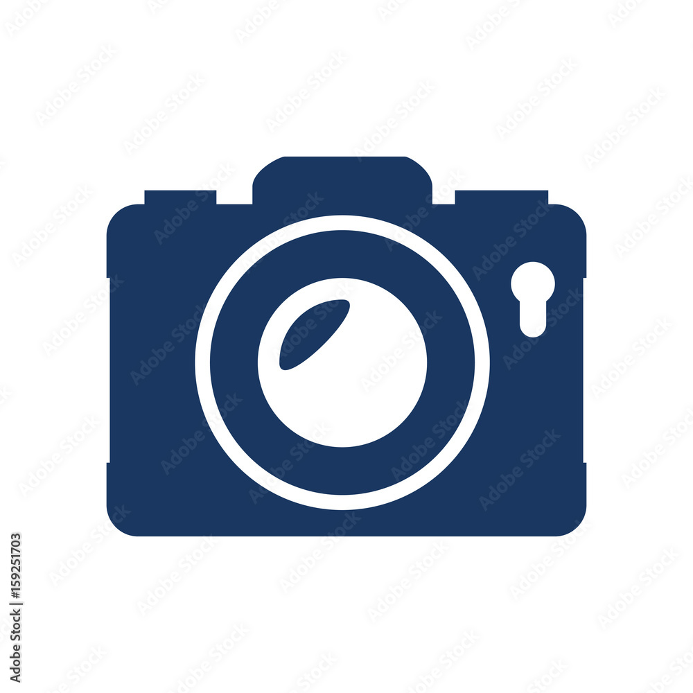 camera icon over white background vector illustration camera icon over white background vector illustration