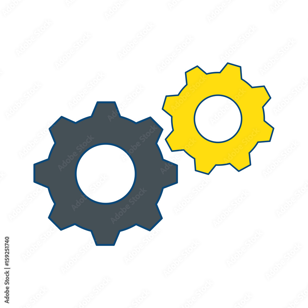 gear wheels icon over white background vector illustration gear wheels icon over white background vector illustration