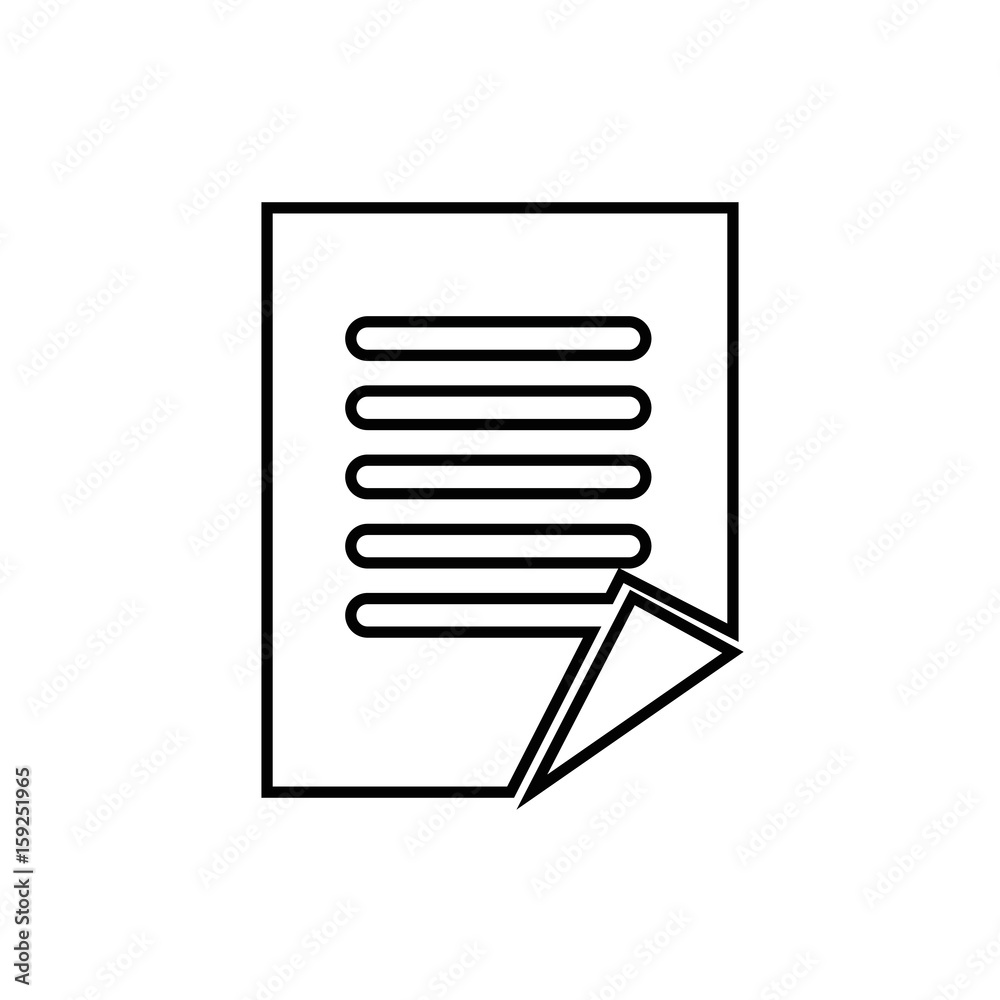 paper page icon over white background vector illustration paper page icon over white background vector illustration
