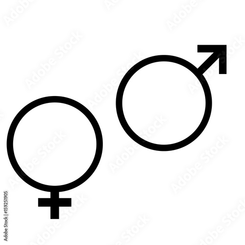 Gender symbol vector