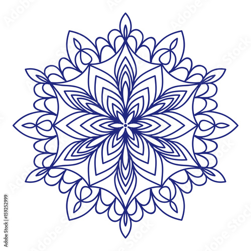 Mandala tattoo . for design, greeting card, invitation, coloring book. Arabic, Indian, motifs. Vector illustration.