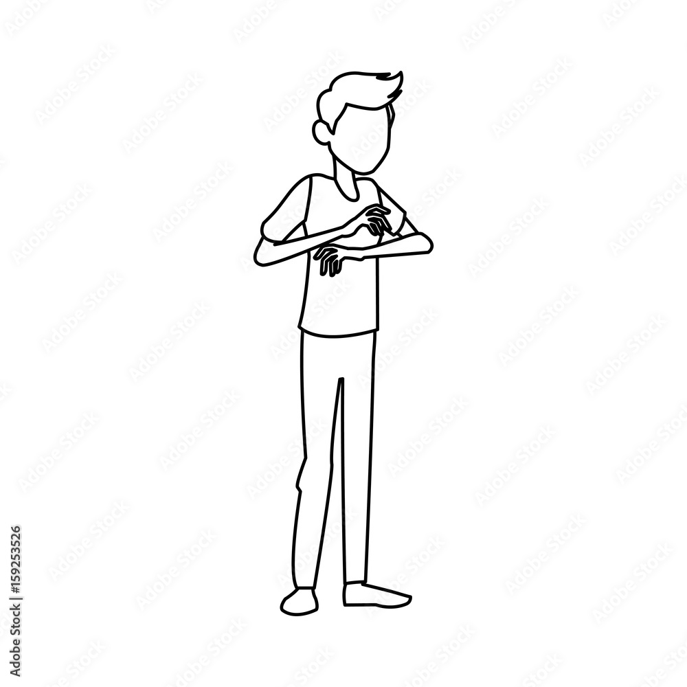 cartoon man sick with flu patient image vector illustration cartoon man sick with flu patient image vector illustration